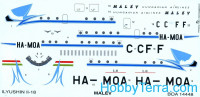 Decals 1/144 for IL-18 "Malev"