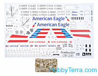 Big Planes kits  7208 CRJ 200 American Eagle
