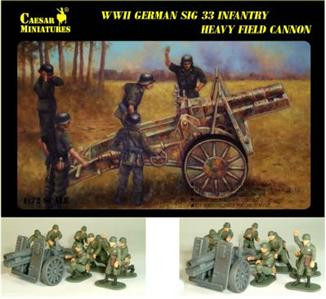 Caesar  7202 WWII German Infantry Gun SIG-33 with Crew