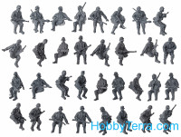 Caesar 099 Plastic set model 1/72 WWII German tank riders (camouflage suit)