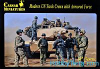 Modern US tank crew with Armored Forces