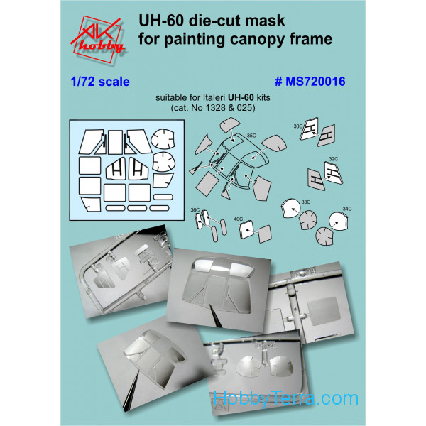 Painting masks for Italeri НH-60  1/72 AK hobby # 720015 