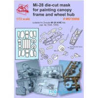 Painting masks 1/72 for Mi-28, for Zvezda 7246, 7255 kits