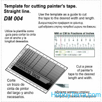 DAN models 004 Straight line mask template, all scales