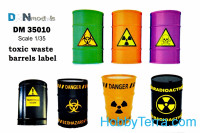 Decal 1/35 Toxic waste barrels label