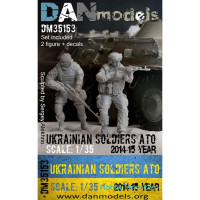 Ukrainian 2 soldiers, ATO(anti-terroristic operation), East Ukraine 2014-2015 (resin)