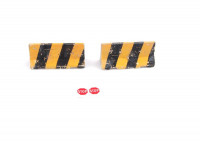 DAN models  35204 Concrete barriers with traces of fire, set 4