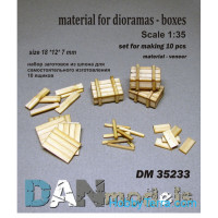 Material for dioramas - boxes, 10 pcs