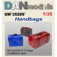 Accessories for diorama. Handbags, 10 pcs
