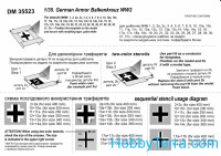 DAN models 35523 WWII German Army Balkenkreuz mask template