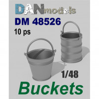 Accessories for dioramas. Buckets (3D printed), 10pcs