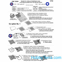 DAN models 72536 US aircraft national insignia (1919-42 and 1942-43) mask template