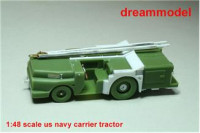 DreamModel  U.S.N Carrier Tractor(New Long Version) Including Tow bar, Wheel chock, resin+pe