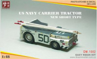U.S.N Carrier Tractor(New Short Version) Including Tow bar, Wheel chock, resin+pe