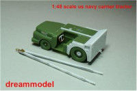 DreamModel  U.S.N Carrier Tractor(New Short Version) Including Tow bar, Wheel chock, resin+pe