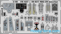 Eduard  4989 Photo-etched set BIG-ED 1/48 MiG-29, for G.W.H. kit