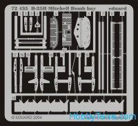 Eduard  7214 Photo-etched set BIG-ED 1/72 B-25H Mitchell, for Hasegawa kit