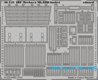 Photo-etched set 1/35 IDF Merkava Mk.IIID basket, for Meng kit