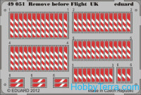Photo-etched set 1/48 Remove before flight, UK