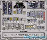 Eduard  49395 Photo-etched set 1/48 A-10 Thunderbolt II interior, for Hobby Boss kit