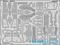 Eduard  49641 Photoetched set 1/48 Yak-3 (self adhesive), for Zvezda kit