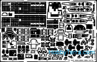 Photo-etched set 1/72 B5N Kate, for Hasegawa kit