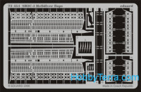 Photo-etched set 1/72 SB2C-4 Helldiver landing flaps, for Academy kit