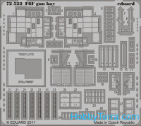 Photo-etched set 1/72 F6F gun bay, for Eduard kit
