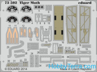 Photo-etched set 1/72 Tiger Moth, for Airfix kit