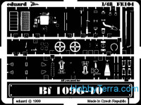 Photo-etched set 1/48 Bf-109 G-10, for Revell kit