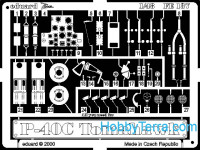 Photo-etched set 1/48 P-40C, for Academy/Hobbycraft kit