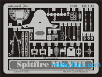 Photo-etched set 1/48 Spitfire MkVIII, for ICM kit