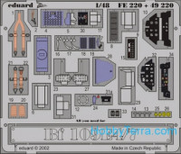 Photo-etched set 1/48 Bf-109E4/7 Color, for Tamiya kit