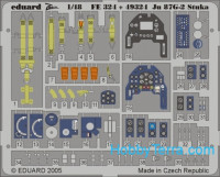 Photo-etched set 1/48 Ju 87G-2 Stuka Color, for Hasegawa kit