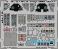 Photo-etched set 1/48 Mirage 2000D interior, for Kinetic Model kit