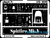 Photo-etched set 1/72 Spitfire V, for Revell kit