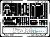 Photo-etched set 1/72 Fw-190A, for Revell kit