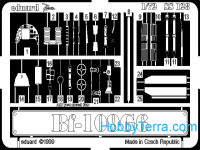 Photo-etched set 1/72 Bf-109G-6, for Academy kit