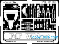 Photo-etched set 1/72 F-4F Wildcat, for Hasegawa kit