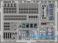 Photo-etched set 1/72 Merlin EH-101 Color, for Italeri/Revell kit