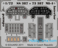 Photo-etched set 1/72 Mi-4 interior, for Hobbyboss kit