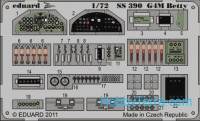 Photo-etched set 1/72 G4M Betty, for Hasegawa kit