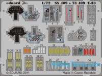 Photo-etched set 1/72 T-33 S.A., for Platz kit