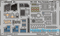 Photo-etched set 1/72 Sea Venom FAW.21 (self adhesive), for CyberHobby kit