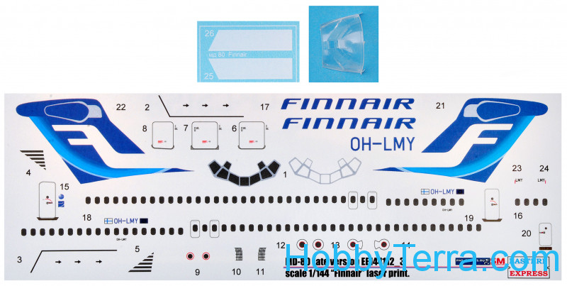 Eastern Express 1/144 Md-80 Late Finnair Ee144112 3 for sale online 