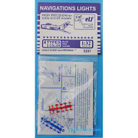 Navigation lights: Blue, red, clear, 12x3 pcs.
