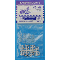 Landing lights 1/48 - 1/72 for jets aircraft, 48 pcs