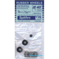 Rubber wheels 1/48 for Spitfire Mk.I/V