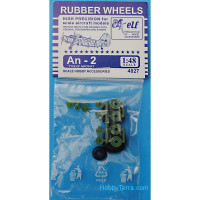Rubber wheels 1/48 for An-2