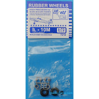 Rubber wheels 1/72 for IL-10M